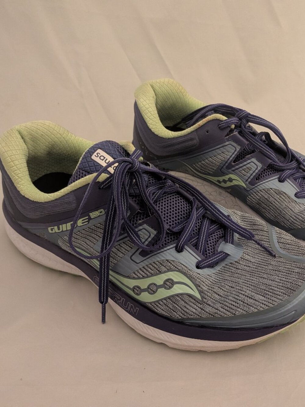 Saucony Guide 15 Shoes Womens Size 9.5 Purple Mesh Running Sneakers